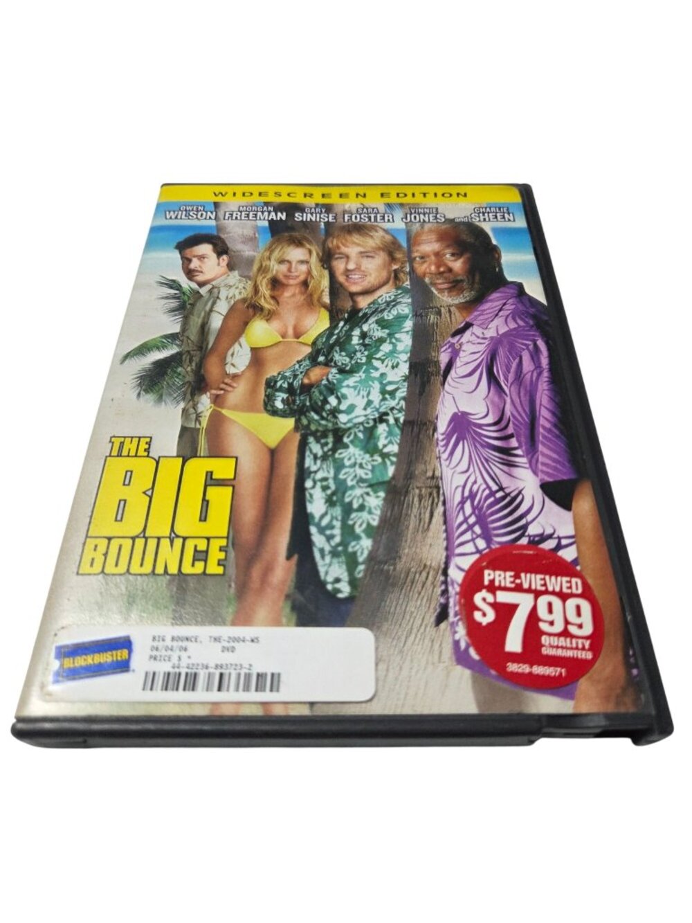 The Big Bounce DVD Owen Wilson Morgan Freeman Action Comedy Widescreen 2004